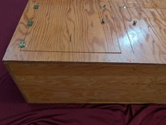 Mid Century Vintage Childs Play Kitchen China Cupboard Hutch Handmade Adorable!