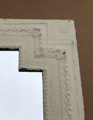 Vintage Decorative Salvaged Tin Ceiling Shabby 23×29 Metal Mirror Old 1719-25B