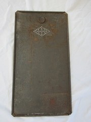 Antique Metal Sliding Lid from Hoosier Style Cabinet Bread/Pie Drawer Lids Only