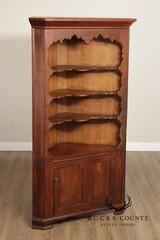 Antique 19th Century American Poplar Corned Cabinet