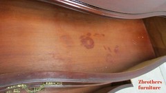 Antique Mahogany Carved French Sideboard Server Bachelors Chest Console
