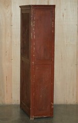 ANTIQUE VICTORIAN ORIGINAL PAINT CIRCA 1880-1900 TOOL SHED CUPBOARD IN PINE