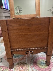 Antique Tiger Oak Cabinet w/Cobbler Tools See All Pictures