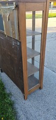 Mission Arts & crafts antique Oak China display Cabinet