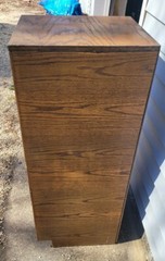 Antique 7 Drawer Wood Apothecary Cabinet Printers Typeset map file 16 x 18 x 44