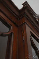 71978: KARGES 4 Door Mahogany Breakfront China Cabinet