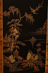 Drexel Asian Style Chinoiserie Display Cabinet Breakfront