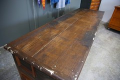 Antique store counter wood bar kitchen island countertop industrial vintage