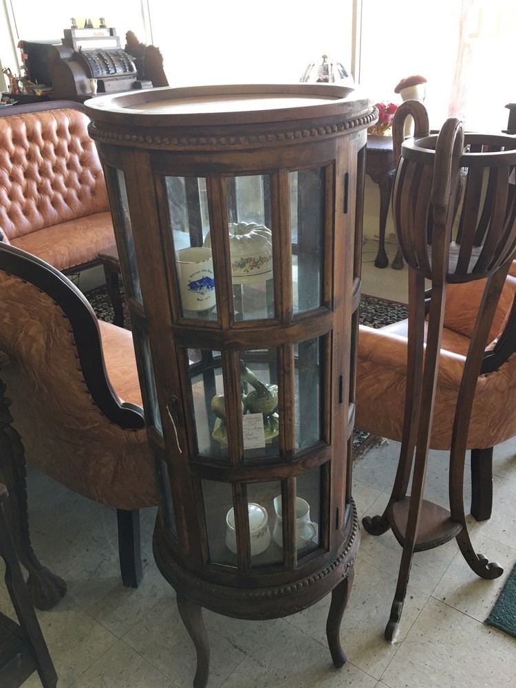 Victorian Display Cabinet With The Serving Top
