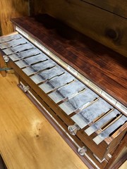 Antique Apothecary Cabinet Wood Multi-Drawer Glass Pulls Medical WITH LABELS