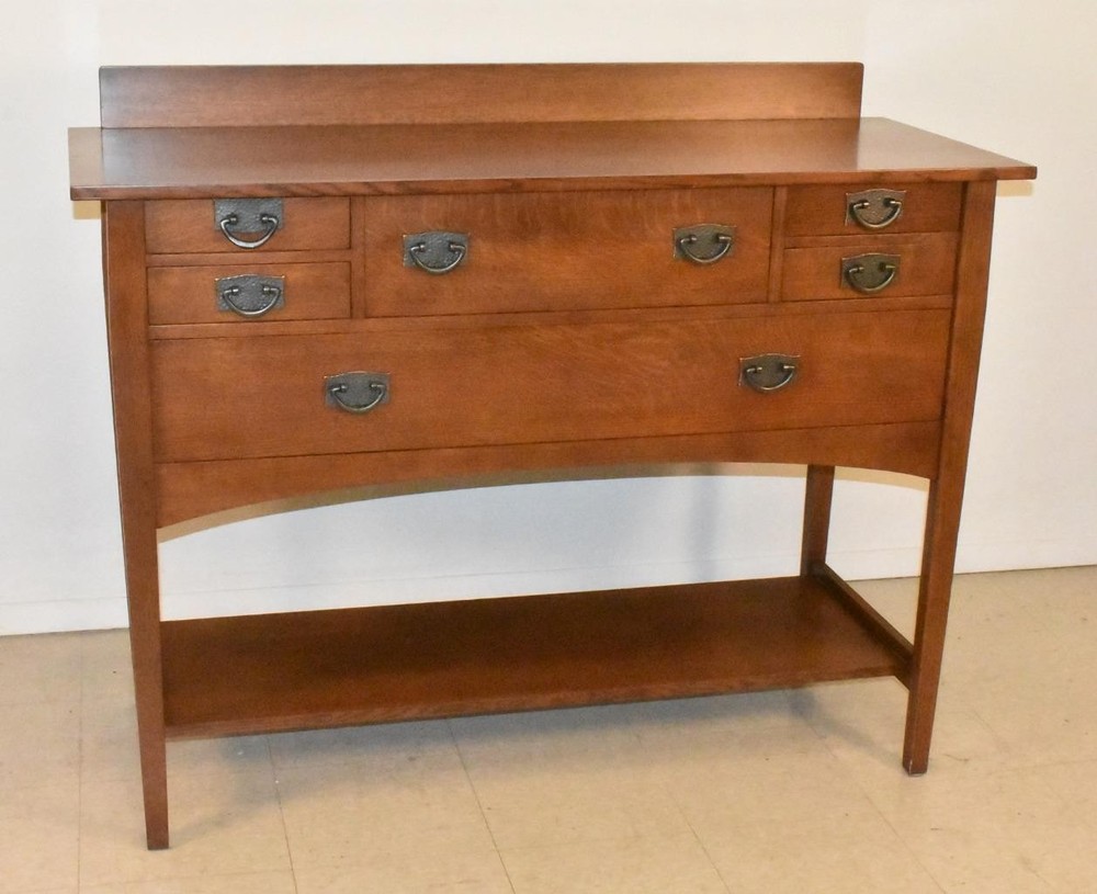 Stickley Oak Sideboard Harvey Ellis Design