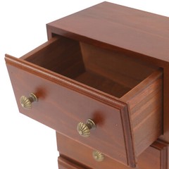Vintage Storage Cabinet, 3-tier Storage Cabinet, Storage Box With Drawers Brown