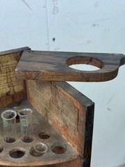Antique Oak Apothecary Doctor travel cabinet with equipment 1890 medical
