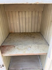 Antique Primitive Beadboard Jelly Cupboard Vintage Storage Pantry Cabinet White