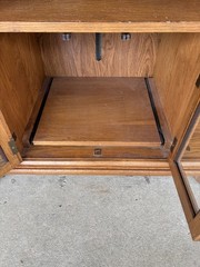 BROYHILL ATTIC HEIRLOOMS DISTRESSED OAK MEDIA CABINET – TV CABINET