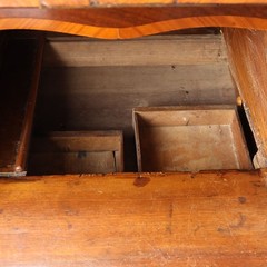 Antique 18th Cent. Walnut Desk Drawers Inlaid Drawers Original Italy Collectors