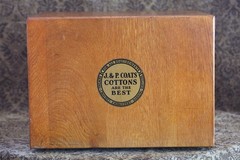 ANTIQUE J&P COATS Five Drawer Country Store Display Spool Cabinet, SOLID! NICE!!