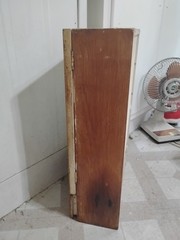 Antique Art Deco Wooden Mirror Cabinet Drawer primitive Apothecary Farmhouse