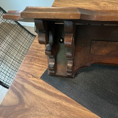 Antique Mantel Shelf Victorian Walnut