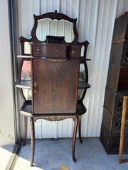 Antique Mahogany Sheet Music Cabinet
