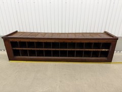 Antique Wood Post Office Mail Sorter General Store Wall Display Early 20th Cent.