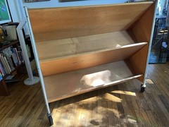Fleetwood Mid-Century Modern Industrial Rolling Book Cart by Henry P Glass 50’s