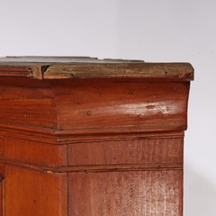 Antique Cherry Corner Cupboard with Double Door Cabinets C1840