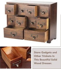 Traditional Card Catalog Solid Wood Small Chinese Medicine Small Curio Cabinet l