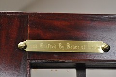 Chippendale Mahogany Ball & Claw Breakfront China Cabinet by Baker of London
