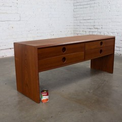 Vintage Scandinavian Modern Teak Low Chest or Bench Style of Kai Kristiansen