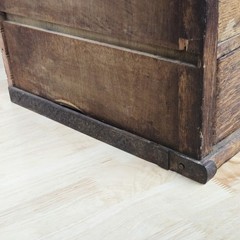 Antique Globe Wernicke Interlocking Desktop File, Brass Label Drawer Pull 1800s