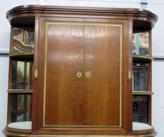 Incredible Mahogany Signed Francois Linke Directoire China Cabinet