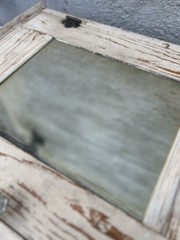 Antique Vintage Wooden Mirror Medicine Apothecary Wall Cabinet Farmhouse