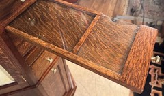 Antique Oak Clark Model “A” Octagon Revolving Dental Cabinet