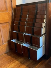 1930s-40s American Dental Co. Art Deco Dental Cabinet – 16-Drawer Storage