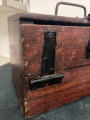 Vintage/Antique Wood Iron Machinist Tool Chest – Box 31.5 X 29.5x 20cm