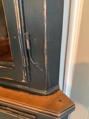 reproduction of an 1880’s kitchen corner cupboard very nice