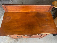 Antique Oak commode cabinet