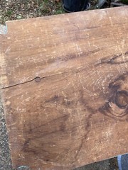 Antique 19th Cent Primitive Pine Blue Painted Cupboard Grain Box Sink we Deliver