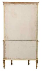 Antique Vitrine Cabinet, Italian, Venetian, Paint-Decorated, Glazed, E. 1900s!!