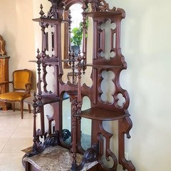 Victorian Etagere with Marble Shelf Base
