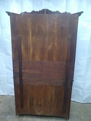 Antique Oak Dry Sink Cupboard Survivor Original Finish 1895 Dovetailed
