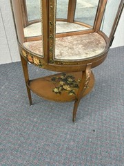 67291 Louuis XV Hand Made Curio Cabinet