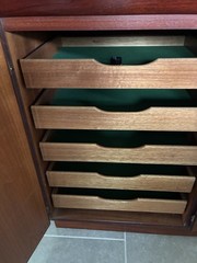 Beautiful MCM Danish Rosewood 2-Piece Hutch by Skovby (Made in Denmark)