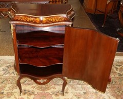 19th Century Victorian Mahogany Inlaid Bronze Mounted Cabinet Attr to RJ Horner