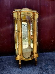 Antique R.J. Horner & Co. Gold Gilt Curio Cabinet