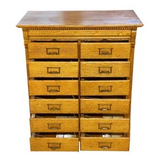 Antique Oak 12 Drawer File Cabinet – Rockwell & Rupel of Chicago