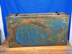Vintage Industrial 2 Drawer Cabinet, Steel ~ Tabletop, Dividers, Heavy Duty