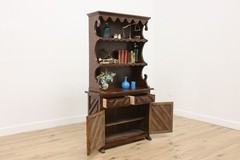 Spanish Vintage Carved Birch Kitchen or Bar Cabinet, Display #56203