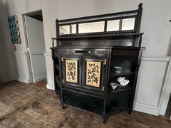 Antique Aesthetic Movement Console Sideboard – Ebonized & Gilted – c.1880’s